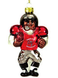 Tampa Bay Buccaneers Ornament Blown Glass Football Player - Team Fan Cave