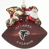 Atlanta Falcons Ornament 5 1/2 Inch Peggy Abrams Glass Football - Team Fan Cave