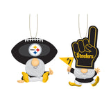 Pittsburgh Steelers Ornament Gnome Fan 2 Pack-0