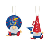 Kansas Jayhawks Ornament Gnome Fan 2 Pack-0