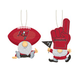 Tampa Bay Buccaneers Ornament Gnome Fan 2 Pack-0