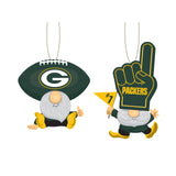 Green Bay Packers Ornament Gnome Fan 2 Pack-0