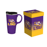LSU Tigers Drink 17oz Travel Latte Boxed