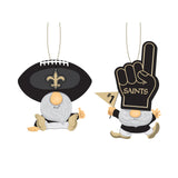 New Orleans Saints Ornament Gnome Fan 2 Pack-0