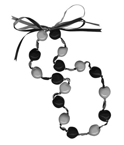 Lucky Kukui Nuts Necklace Black/Silver - Team Fan Cave