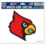 Louisville Cardinals Decal 5x6 Color
