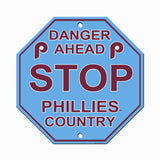 Philadelphia Phillies Sign 12x12 Plastic Stop Style Retro - Team Fan Cave