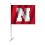 Nebraska Cornhuskers Car Flag N Logo - Team Fan Cave