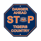 Auburn Tigers Sign 12x12 Plastic Stop Style - Special Order - Team Fan Cave