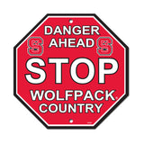 North Carolina State Wolfpack Sign 12x12 Plastic Stop Style - Special Order - Team Fan Cave