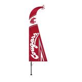 Washington State Cougars Flag Premium Feather Style CO - Team Fan Cave