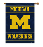 Michigan Wolverines Banner 28x40 House Flag Style 2 Sided - Team Fan Cave