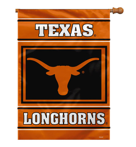 Texas Longhorns Banner 28x40 House Flag Style 2 Sided - Team Fan Cave