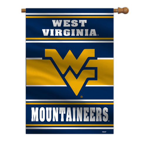 West Virginia Mountaineers Banner 28x40 House Flag Style 2 Sided - Team Fan Cave