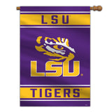 LSU Tigers Banner 28x40 House Flag Style 2 Sided - Team Fan Cave