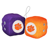 Clemson Tigers Fuzzy Dice - Special Order - Team Fan Cave