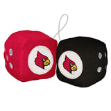 Louisville Cardinals Fuzzy Dice - Team Fan Cave