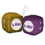 LSU Tigers Fuzzy Dice - Special Order - Team Fan Cave
