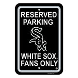 Chicago White Sox Sign - Plastic - Reserved Parking - 12 in x 18 in - Team Fan Cave