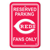 Cincinnati Reds Sign 12x18 Plastic Reserved Parking Style CO - Team Fan Cave