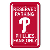 Philadelphia Phillies Sign 12x18 Plastic Reserved Parking Style CO - Team Fan Cave