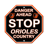 Baltimore Orioles Sign 12x12 Plastic Stop Style - Special Order - Team Fan Cave