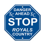 Kansas City Royals Sign 12x12 Plastic Stop Style - Special Order - Team Fan Cave