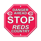 Cincinnati Reds Sign 12x12 Plastic Stop Style - Special Order - Team Fan Cave