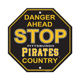 Pittsburgh Pirates Sign 12x12 Plastic Stop Style - Special Order - Team Fan Cave