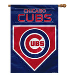Chicago Cubs Banner 28x40 House Flag Style 2 Sided - Team Fan Cave