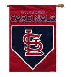 St. Louis Cardinals Banner 28x40 House Flag Style 2 Sided - Team Fan Cave