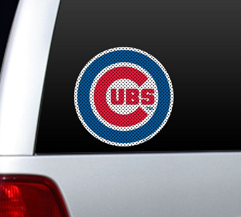 Chicago Cubs Die-Cut Window Film - Large - Team Fan Cave