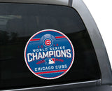 Chicago Cubs Large Window Film - 2016 World Series Champs - Team Fan Cave
