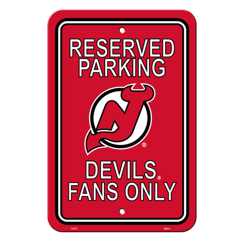 New Jersey Devils Sign 12x18 Plastic Reserved Parking Style CO - Team Fan Cave