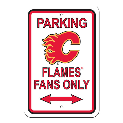 Calgary Flames Sign 12x18 Plastic Reserved Parking Style CO - Team Fan Cave