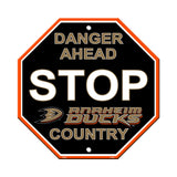 Anaheim Ducks Sign 12x12 Plastic Stop Style - Special Order - Team Fan Cave