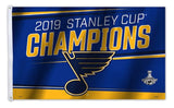 St. Louis Blues Flag 3x5 Banner 2019 Stanley Cup Champs CO - Team Fan Cave