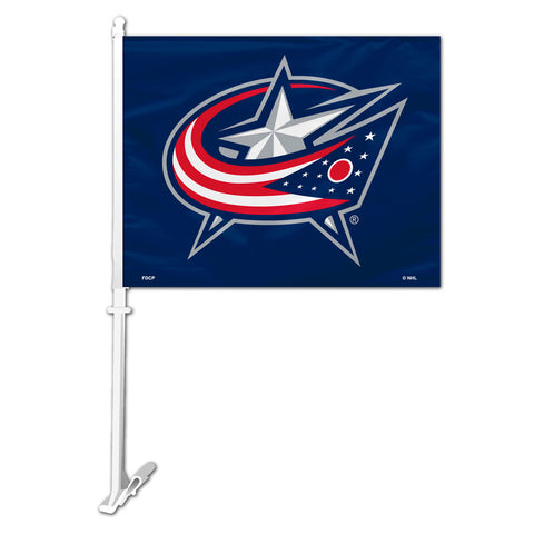 Columbus Blue Jackets Flag Car Style Special Order - Team Fan Cave