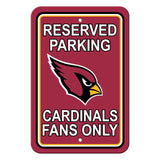 Arizona Cardinals Sign 12x18 Plastic Reserved Parking Style CO