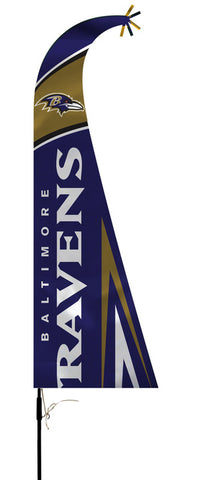 Baltimore Ravens Flag Premium Feather Style CO - Team Fan Cave