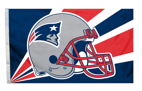 New England Patriots Flag 3x5 Helmet Design - Team Fan Cave