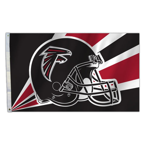 Atlanta Falcons Flag 3x5 Helmet Design - Team Fan Cave
