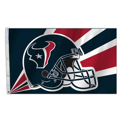 Houston Texans Flag 3x5 Helmet Design - Team Fan Cave
