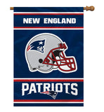New England Patriots Banner 28x40 House Flag Style 2 Sided - Team Fan Cave