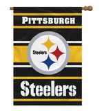 Pittsburgh Steelers Banner 28x40 House Flag Style 2 Sided - Special Order - Team Fan Cave