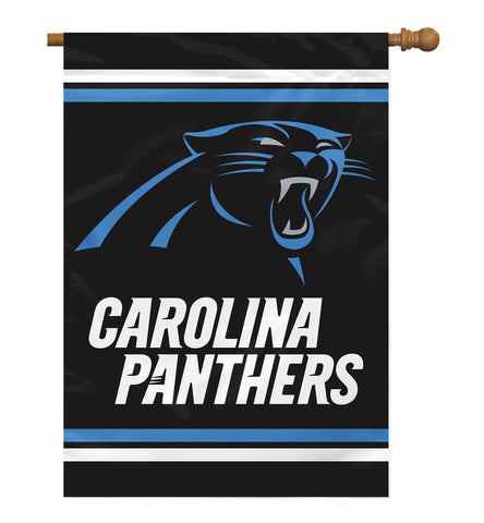 Carolina Panthers Banner 28x40 House Flag Style 2 Sided - Team Fan Cave