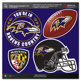Baltimore Ravens Magnet Kit 4 Piece - Team Fan Cave