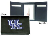 Kentucky Wildcats Wallet Trifold Leather Embroidered