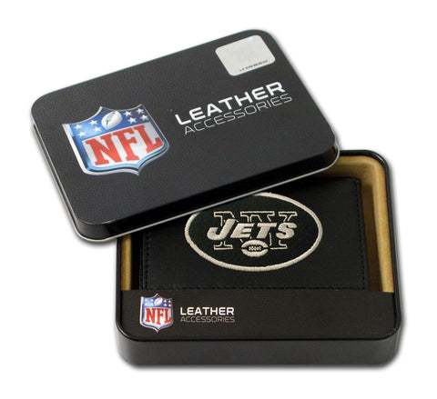 New York Jets Wallet Trifold Leather Embroidered - Team Fan Cave