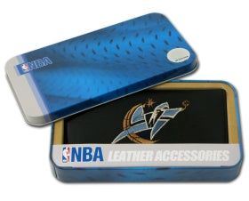 Washington Wizards Checkbook Cover Embroidered Leather - Team Fan Cave
